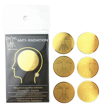 EMF Blokkeer Sticker, 24k Goud Plating, Ultradun