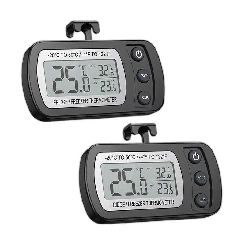 Digitale Waterdichte Thermometer - Groot Scherm, Hangende Koelkastmeter