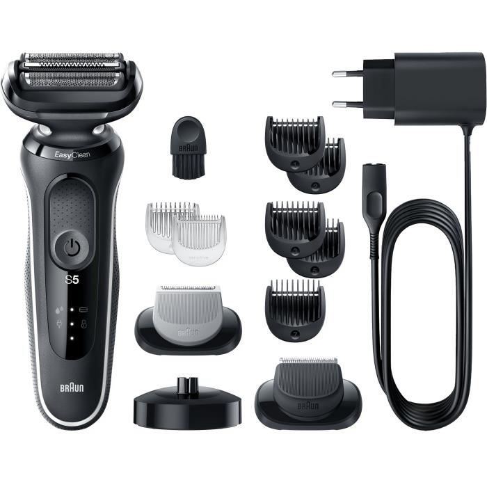 Elektrische scheerapparaat Braun Series 5 51 -W4650CS - 2 Easyclick accessoires, Oplaadbasis, wit