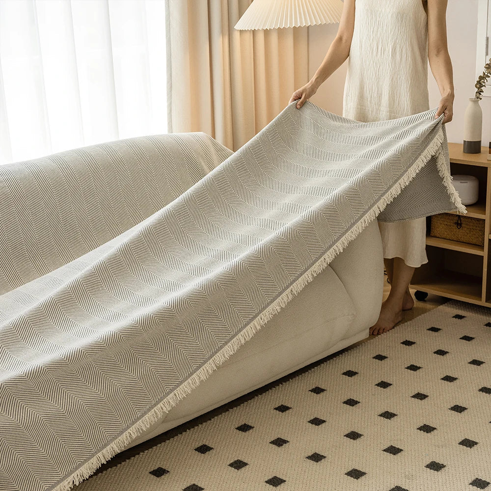 ChicCover™ Luxury Fabric Sofa Cover 1