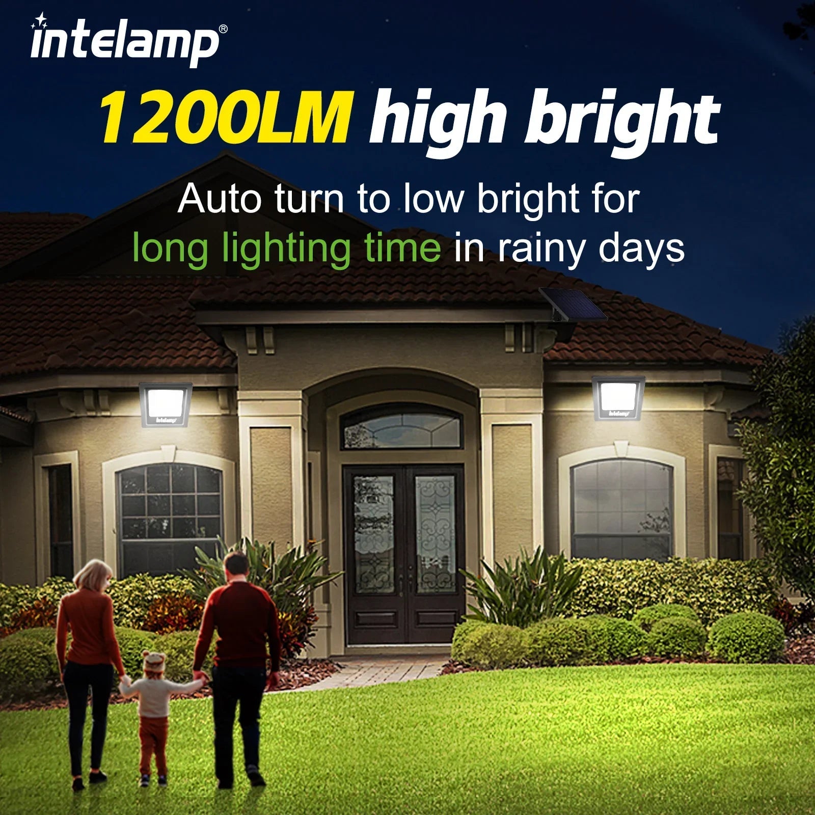 LumiMax Solar LED Strahler Set | 1200 Lumen | 2er Set | Wetterfest & Flexibel 5