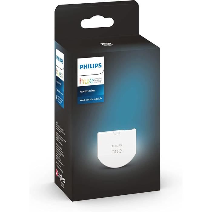 Philips Hue muur schakelmodule, wit, werkt met Alexa, Google Assistant en Apple Homekit