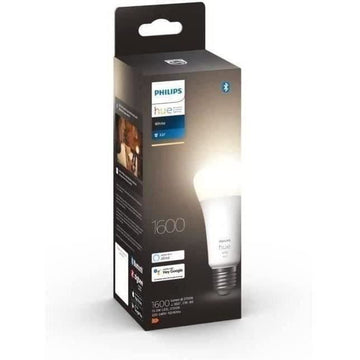Philips Hue White, LED Verbonden LED E27 100W, 1600 Lumen, Bluetooth-compatibel, werkt met Alexa, Google, Homekit
