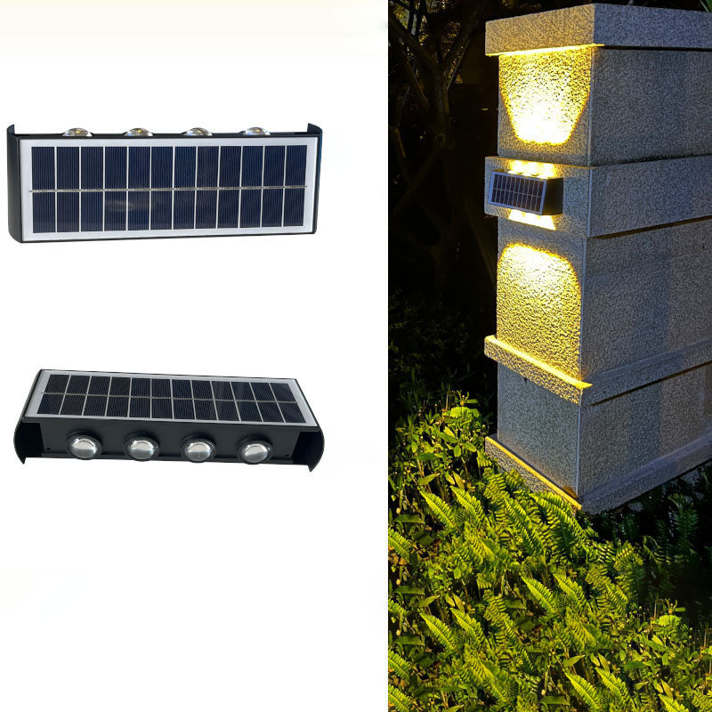 SolaraMax Solar-Wandleuchte | Modernes Design | Solarbetrieben | IP56 Wasserdicht | Energieeffizient 3