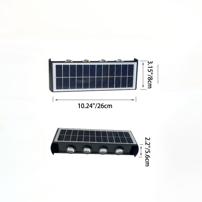 SolaraMax Solar-Wandleuchte | Modernes Design | Solarbetrieben | IP56 Wasserdicht | Energieeffizient 6