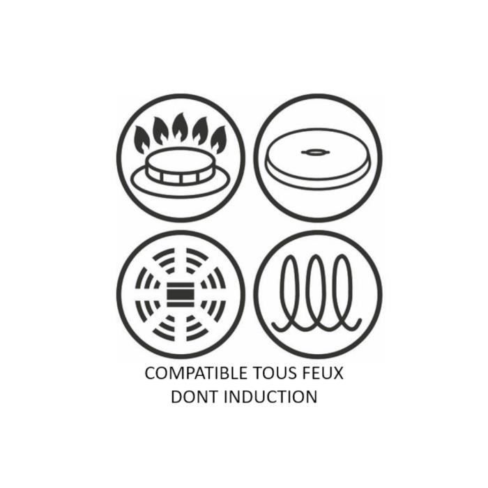 TEFAL G2550102 19 cm UNLIMITED pan - Geschikt voor alle kookplaten inclusief inductie - Zwart