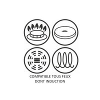 TEFAL G2550102 19 cm UNLIMITED pan - Geschikt voor alle kookplaten inclusief inductie - Zwart