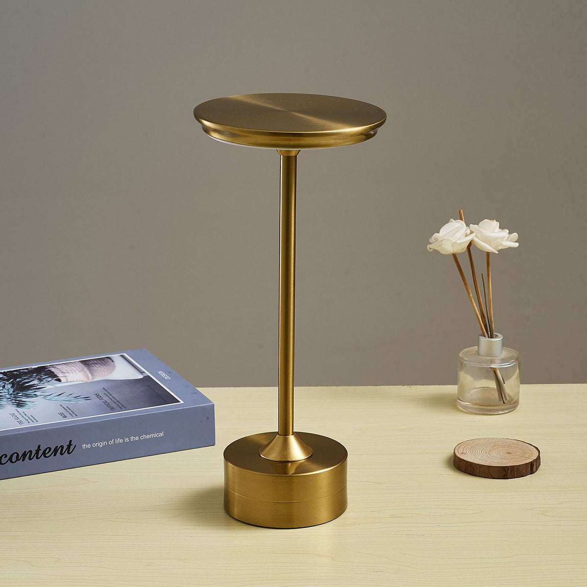 Wireless LED table lamp made of galvanized metal | MEGA offer 50% OFF 0