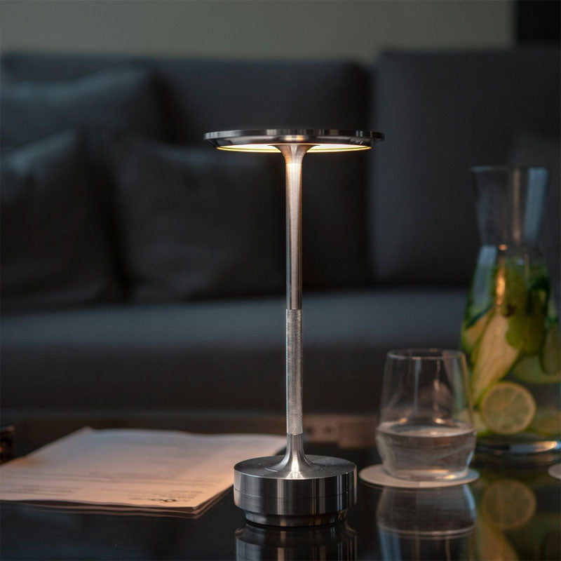 Wireless LED table lamp made of galvanized metal | MEGA offer 50% OFF 7