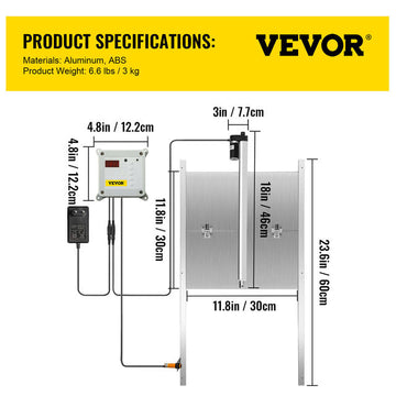 Automatische Kippenhokdeur, Duurzaam, Eenvoudige Installatie, Timer & Lichtsensor Controle