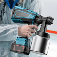 Electric Spray Gun, Cordless Operation, Compatible with Makita Battery