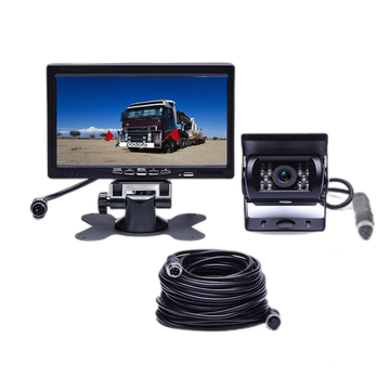 7 inch Auto Monitor Scherm + IR Nachtzicht Camera - DC 12V-24V Bus Vrachtwagen RV
