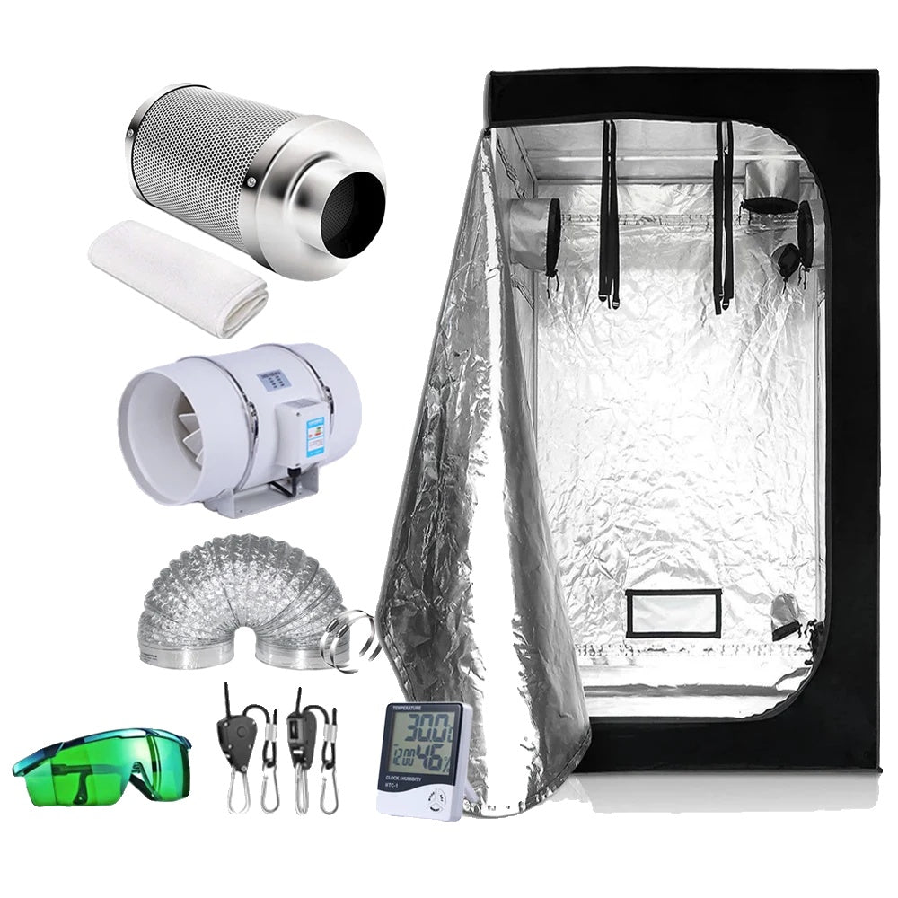 Kit Grow Tent, Opțiuni Multiple de Dimensiune, Filtru din Fibre de Carbon