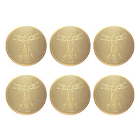 EMF Blocking Sticker, 24k Gold Plating, Ultra-thin