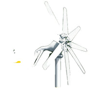 Tuuliturbiinigeneraattori, 1000 watin tehotuotto, ilmaisen energian tuotanto