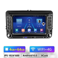 Radio auto Android cu GPS, ecran de 7 inch, compatibil cu VW/Volkswagen.