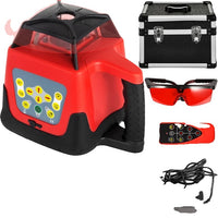 Rotary Laser Level Kit, 360° Scanning, 500M Rækkevidde