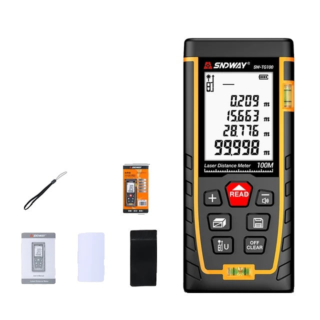 Laser afstandsmeter, hoge nauwkeurigheid, digitaal meetlint