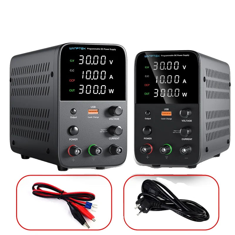Programmable DC Power Supply, 30V Output Voltage, 10A Output Current