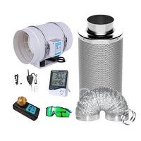 Duct Fan Kit, Fernbedienung Schalter Geschwindigkeitsregler, Kohlefilter