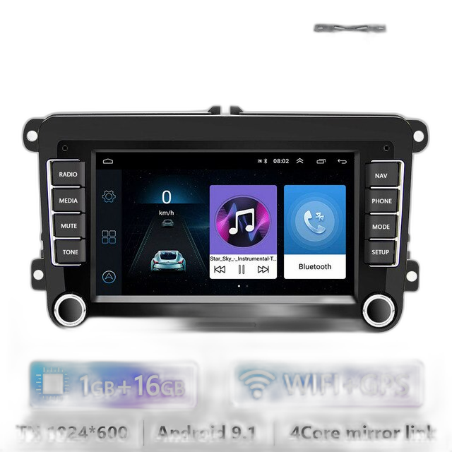 Bilradio GPS, 7 Multimedieafspiller, RDS Carplay