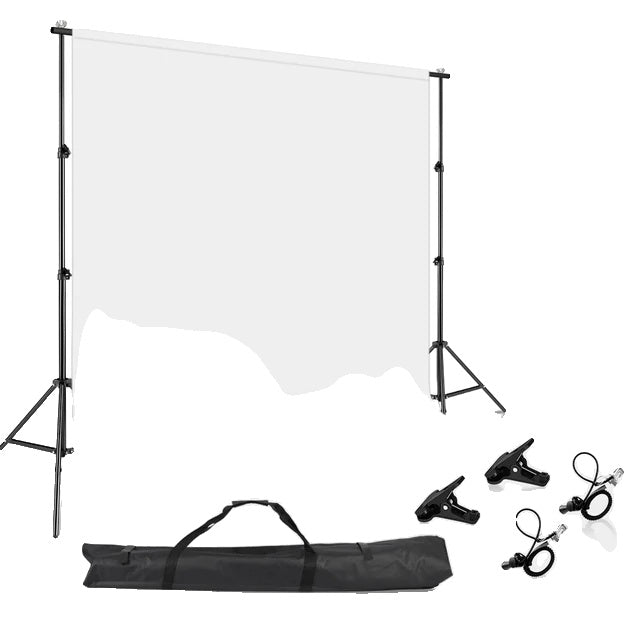 Photography Background Stand, Telescopic Crossbar, Carrying Bag