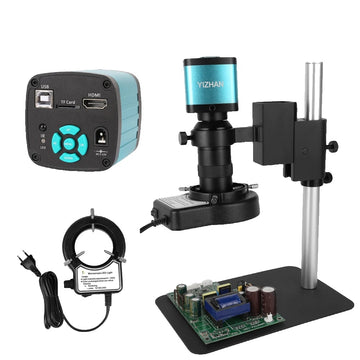 Digitaalinen mikroskooppi, 48MP 4K videokamera, LED-ympyrälamppu