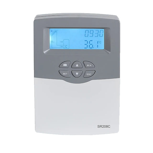 Zonneboiler Controller, optioneel met Wi-Fi, 3 sensoren