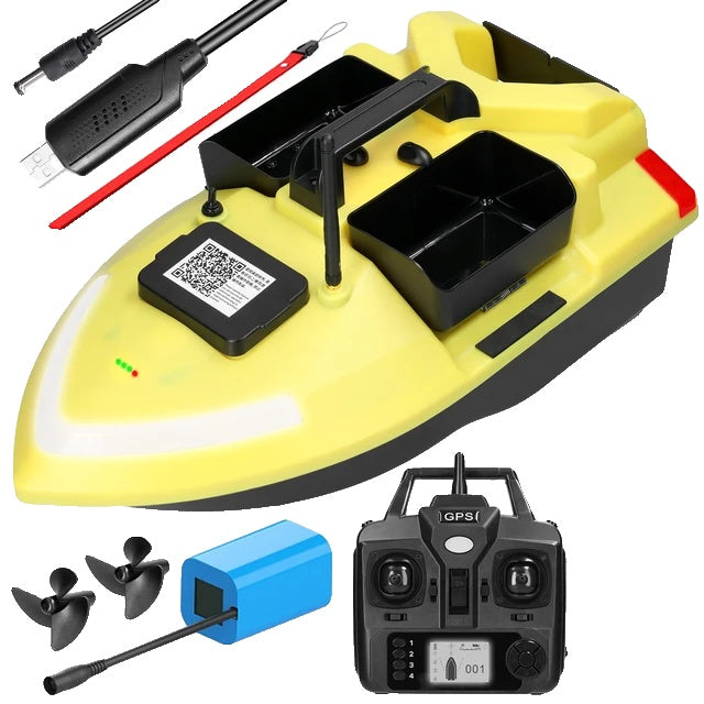 GPS Fiskebåt med bete, Trådlös kontroll, Automatisk återgång