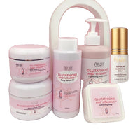 Glutathion & Vitamine C Set, Verlichtende Lotion, Hydraterende Crème