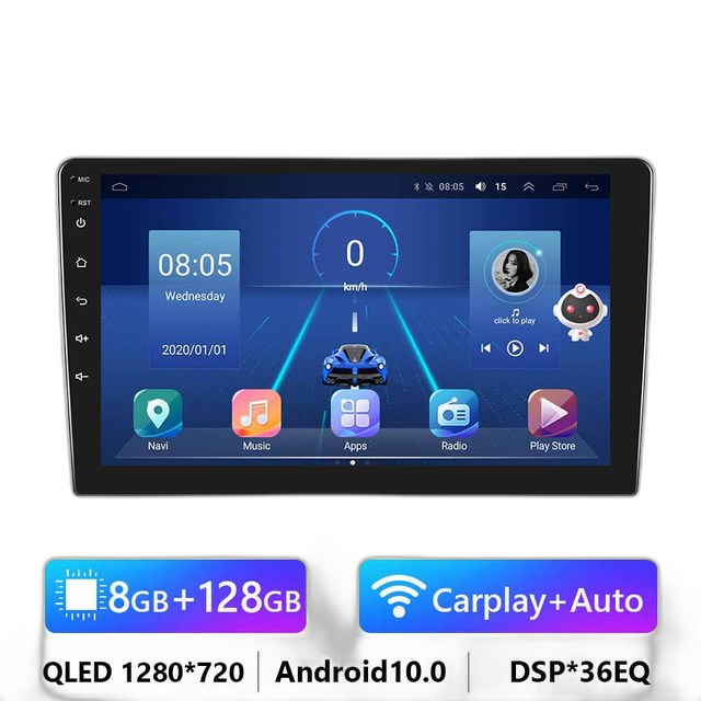 7/9/10.1 2Din Android-autoradio - 8G 128G multimedia-videospeler