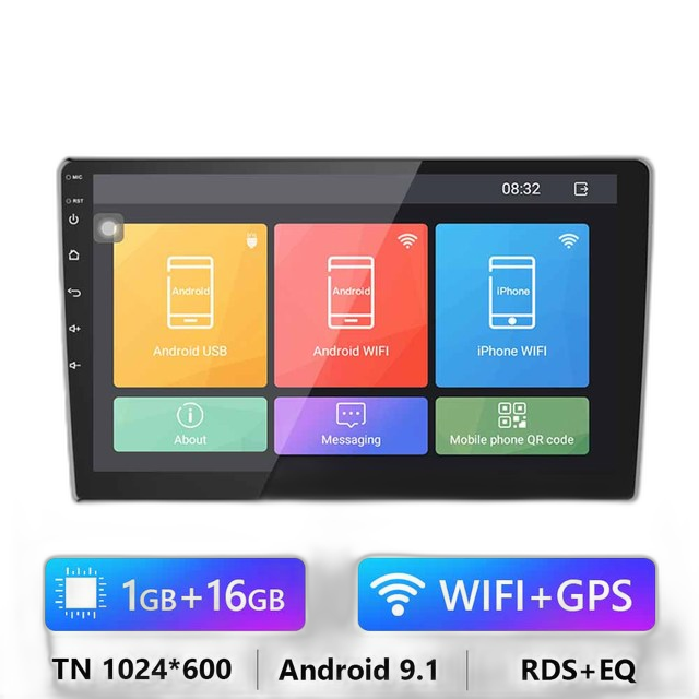 9.7.10.1 2Din Android-autoradio – 8G 128G multimediavideosoitin