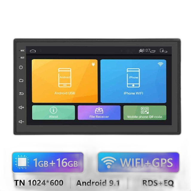 7/9/10.1 2Din Android bilradio - 8G 128G multimediavideospelare