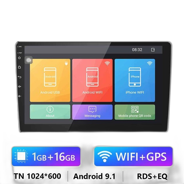 9.7.10.1 2Din Android-autoradio – 8G 128G multimediavideosoitin