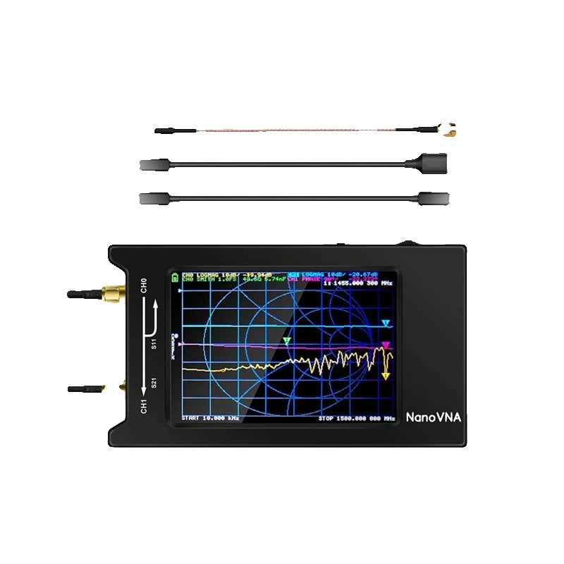 "Vektoriverkkoanalysaattori, 4 tuuman LCD-kosketusnäyttö, taajuusalue 10KHz-15GHz"