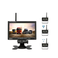 Camera wireless HD pentru vehicule, monitor de 7 inch, compatibilitate cu camera de backup.