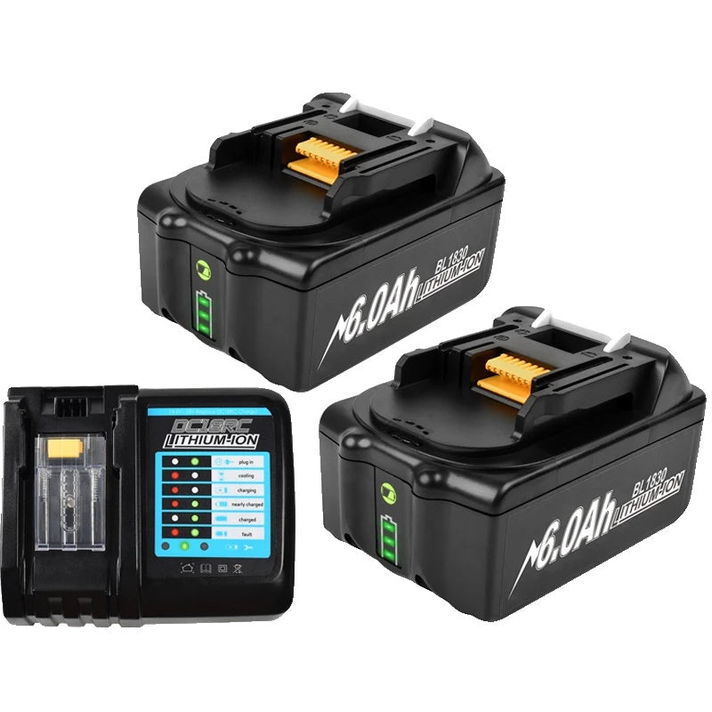 Makita 18V Battery, 6Ah Capacity, Compatible with LXT Cordless Drills