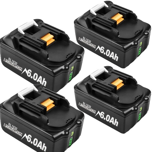 Makita 18V Batterij, 6Ah Capaciteit, Compatibel met LXT Accuboormachines