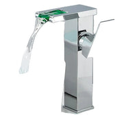 Bathroom Sink Faucets, LED Hydroelectric Technology, Waterfall Design