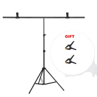 Photography Backdrop Stand, Adjustable Support System, Non-Woven Muslin Compatibility
