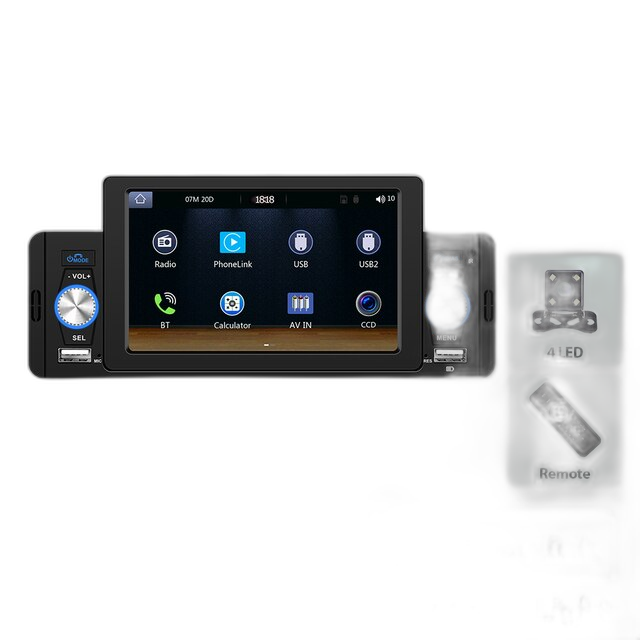 Car Radio MP5, Bluetooth Connectivity, Carplay Integration