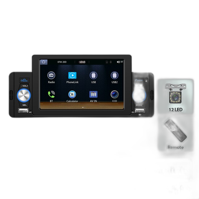 Car Radio MP5, Bluetooth Connectivity, Carplay Integration