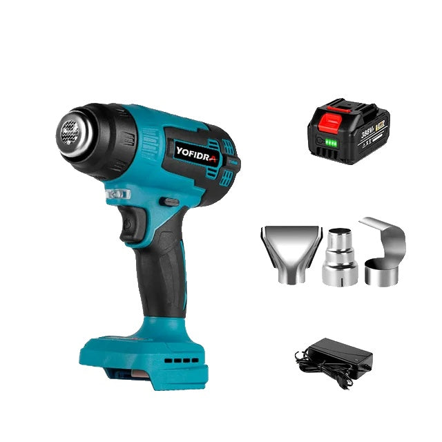 Electric Heat Gun, Cordless Operation, 3 Nozzles