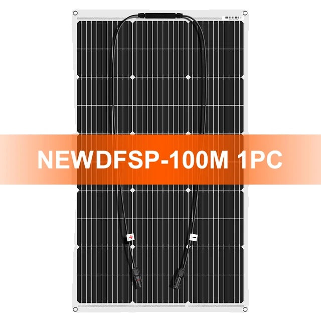 Fleksibelt solcellepanel, vandtæt, 12V solbatteripakke