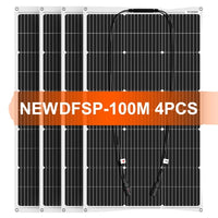 Flexible Solar Panel, Waterproof, 12V Solar Battery Pack