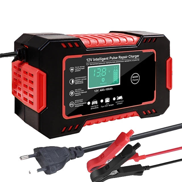 Car Battery Charger, 12V, Fully Automatic, Digital Display