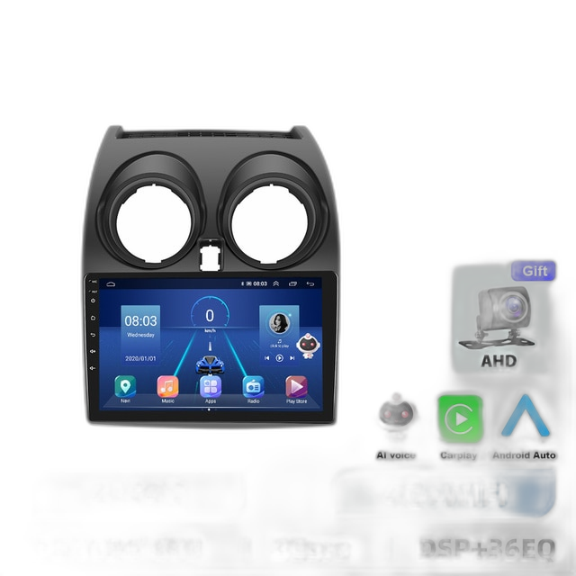 Android Auto -radio, video GPS, Carplay