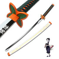 Sabie Demon Slayer, lungime de 104 cm, design samurai din lemn