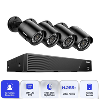 Valvontakamerajärjestelmä, 5MP resoluutio, ulkokäyttöön soveltuvat turvakamerat