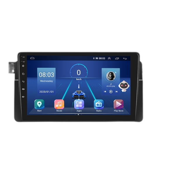 Auto-Radio mit Carplay, KI-Sprachsteuerung, 4G-Stereoempfänger